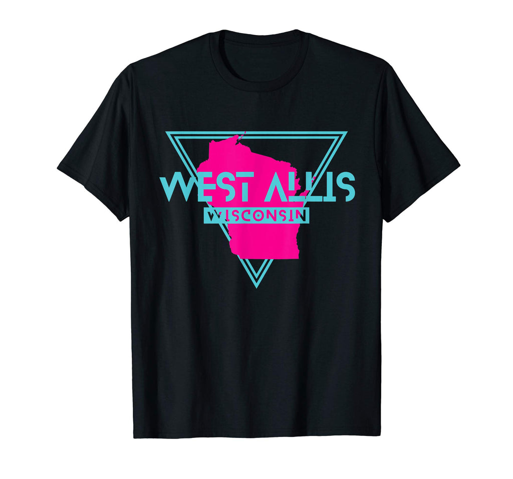 West Allis Wisconsin Wi Outline T-Shirt - Fun Novelty Design Unisex - T-Shirt, Sweatshirt, Hoodie