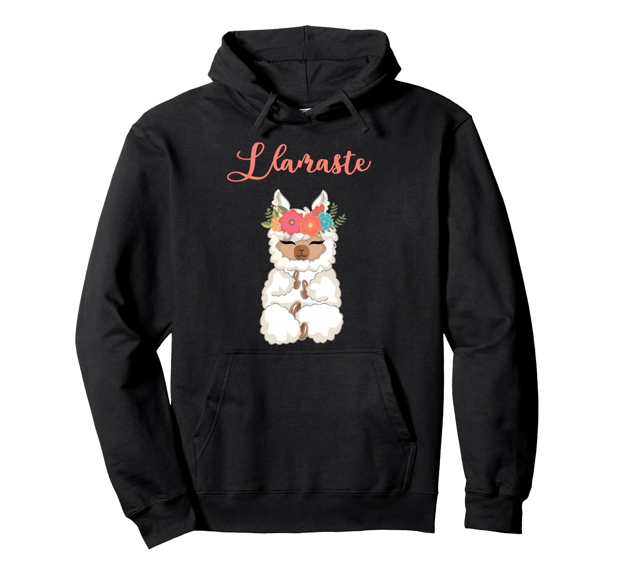 Funny Llamaste Llama Yoga Meditation Hoodie - Custom Art Print Unisex - T-Shirt, Sweatshirt, Hoodie