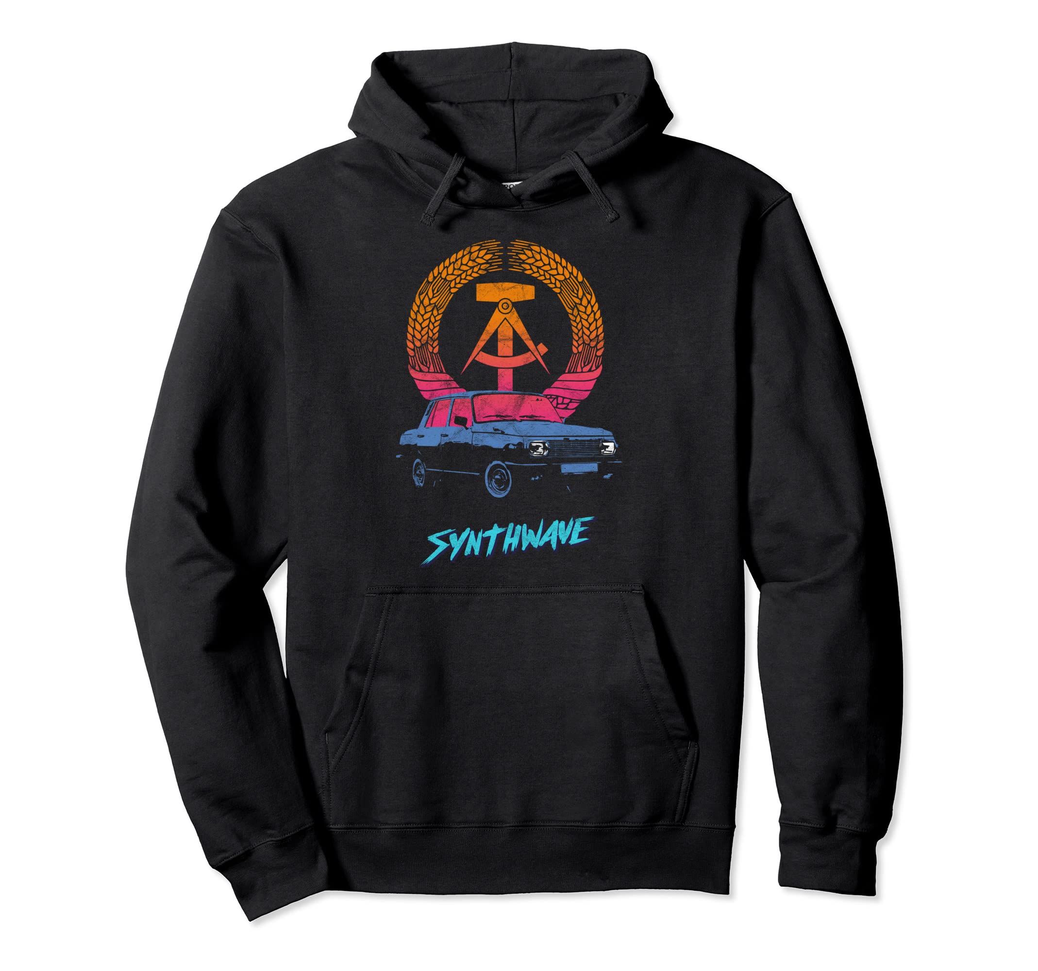 Ddr Synthwave Retrowave Aesthetic Hoodie - Casual Everyday Wear Unisex - T-Shirt, Sweatshirt, Hoodie