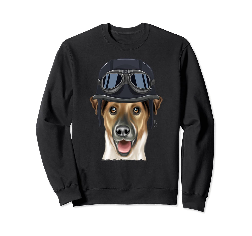 Funny Motorcycle Helmet Smooth Fox Sweatshirt - Fun Novelty Design Unisex - T-Shirt, Sweatshirt, Hoodie