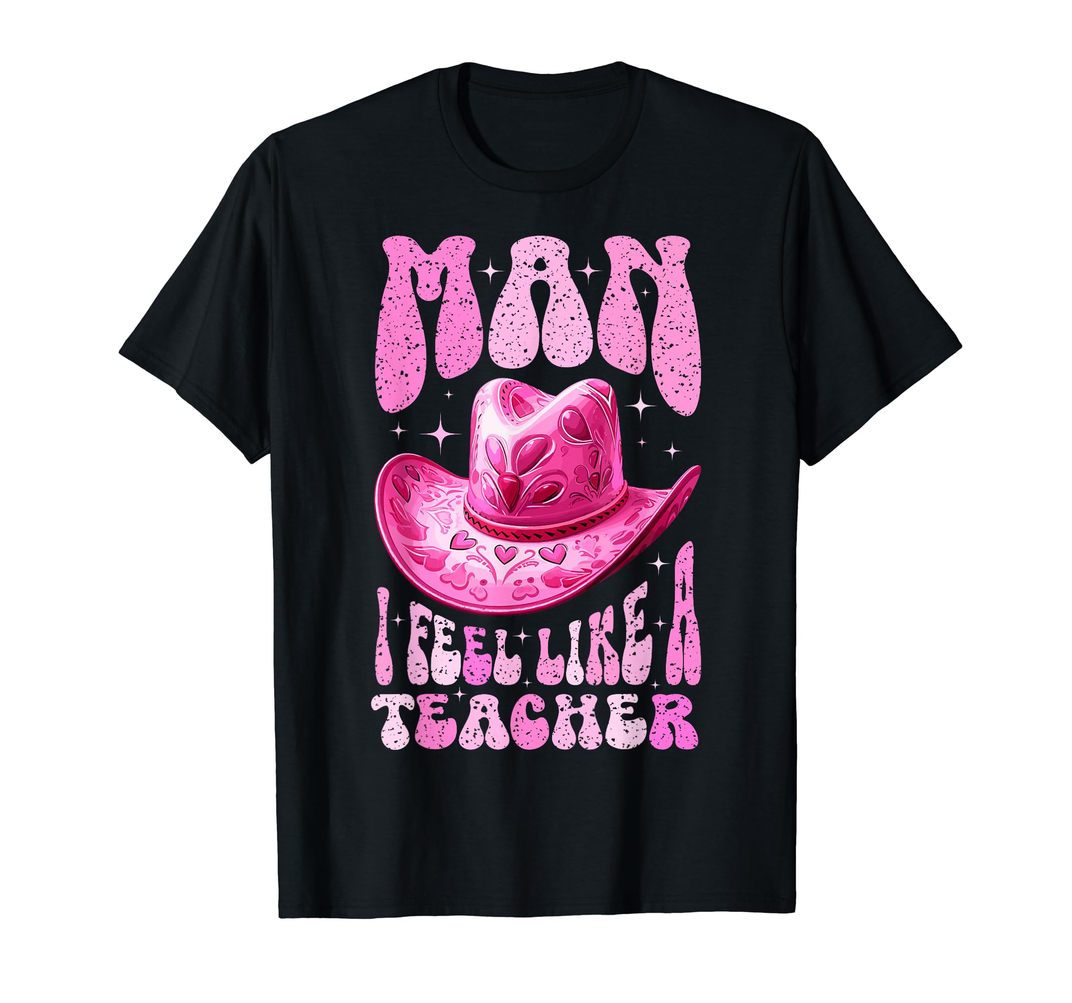 I Feel Like Teacher Groovy Western T-Shirt - Graphic Print for Adults - T-Shirt, Sweatshirt, Hoodie