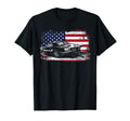 Drag Racing Race Car American Flag T-Shirt - Fun Novelty Design Unisex - T-Shirt, Sweatshirt, Hoodie
