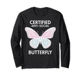 Certified Anti Social Butterfly Art T-Shirt - Trendy Graphic Unisex - T-Shirt, Sweatshirt, Hoodie