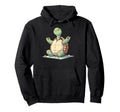 Meditation Tortoise Turtle Yoga Pose Hoodie - Casual Everyday Wear Unisex - T-Shirt, Sweatshirt, Hoodie
