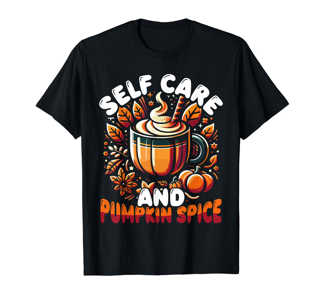 Autumn Fall Aesthetic Pumpkin T-Shirt - Fun Novelty Design for Adults - T-Shirt, Sweatshirt, Hoodie