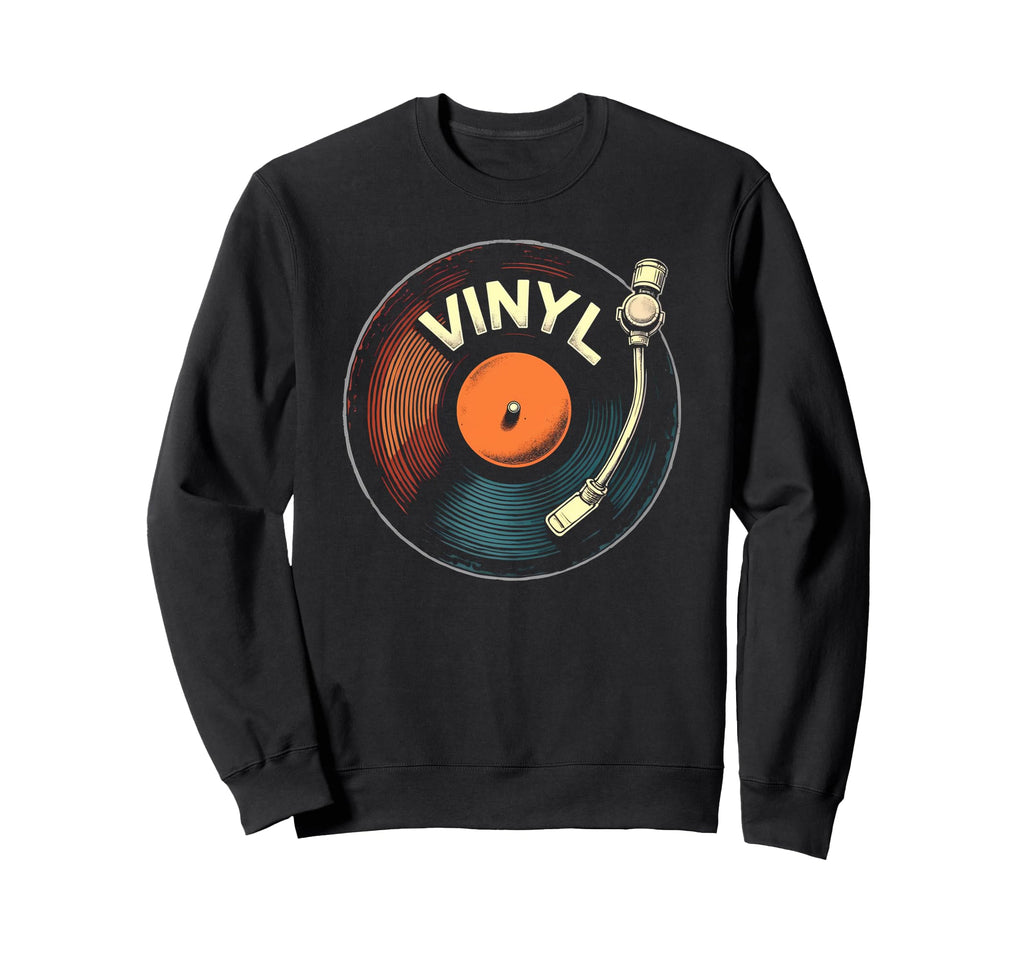 Timeless Music Vinyl Record Player Sweatshirt - Minimalist Print Unisex - T-Shirt, Sweatshirt, Hoodie