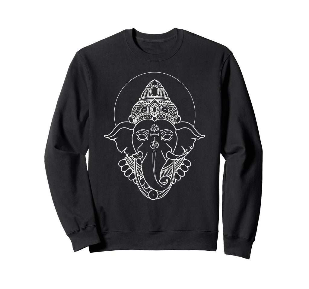 American Traditional Ganesh Outline Sweatshirt - Aesthetic Graphic Unisex - T-Shirt, Sweatshirt, Hoodie