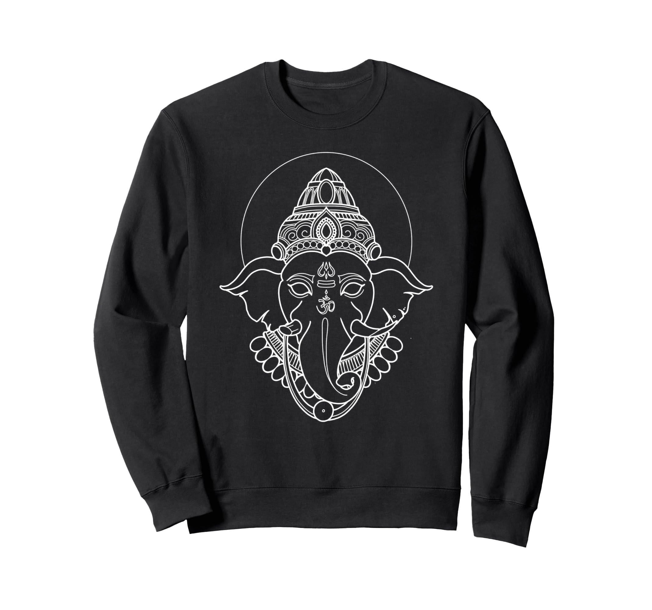 American Traditional Ganesh Outline Sweatshirt - Aesthetic Graphic Unisex - T-Shirt, Sweatshirt, Hoodie