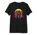 80S Synthwave T Rex Tyrannosaurus T-Shirt - Fun Novelty Design Men Women - T-Shirt, Sweatshirt, Hoodie