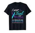 I Wear Teal And Purple Suicide T-Shirt - Aesthetic Graphic for Adults - T-Shirt, Sweatshirt, Hoodie