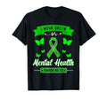 I Wear Green Mental Health T-Shirt - Aesthetic Graphic for Adults - T-Shirt, Sweatshirt, Hoodie