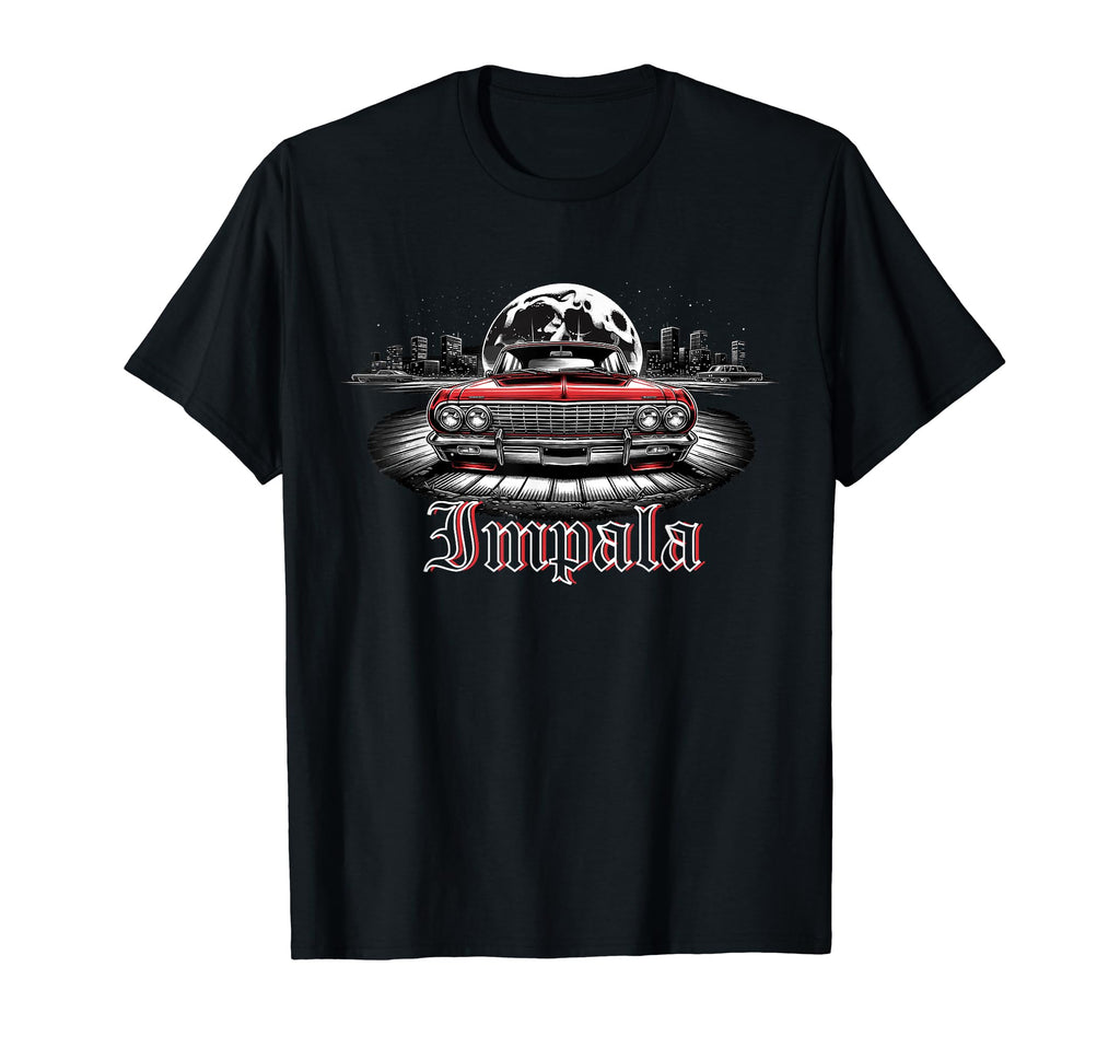 Old School Impala Muscle Car Hot Rod T-Shirt - Aesthetic Graphic Men Women - T-Shirt, Sweatshirt, Hoodie