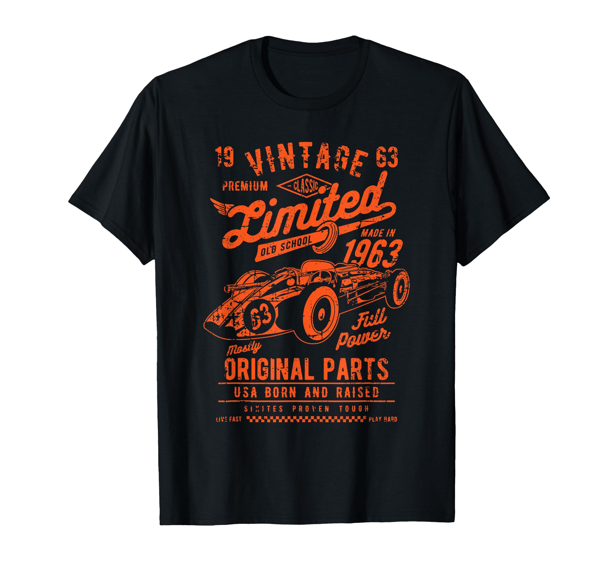 Race Car Distressed T-Shirt - Novelty Apparel Men Women - T-Shirt, Sweatshirt, Hoodie