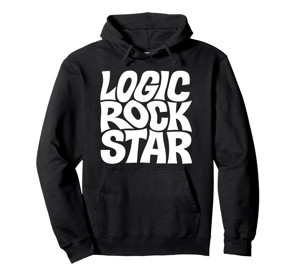 Bold Monochrome Typography Hoodie - Graphic Print Unisex - T-Shirt, Sweatshirt, Hoodie