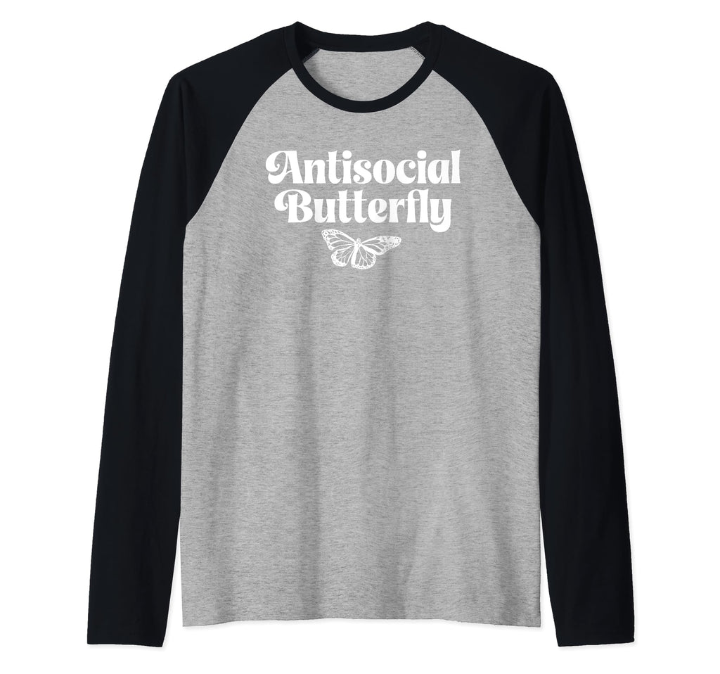 Antisocial Butterfly Funny Introvert Hoodie - Novelty Apparel for Adults - T-Shirt, Sweatshirt, Hoodie