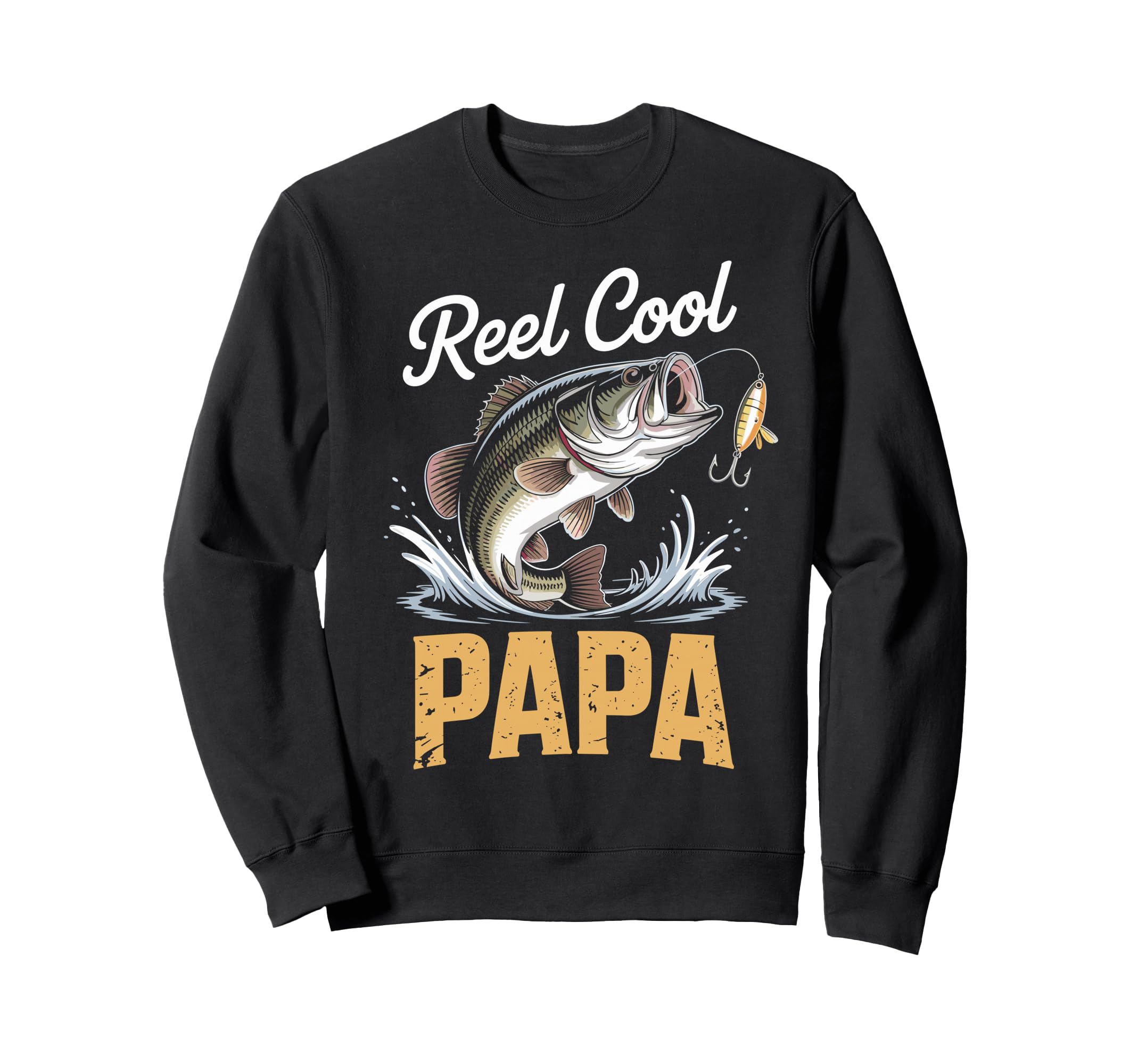 Reel Papa Fishing Lover Grandpa Sweatshirt - Streetwear Style for Adults - T-Shirt, Sweatshirt, Hoodie