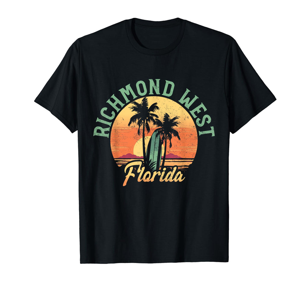 Richmond West Florida Surfer Beach T-Shirt - Custom Art Print Unisex - T-Shirt, Sweatshirt, Hoodie