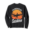 Surf Art Surfing Surfer Sunset Sweatshirt - Minimalist Print for Adults - T-Shirt, Sweatshirt, Hoodie