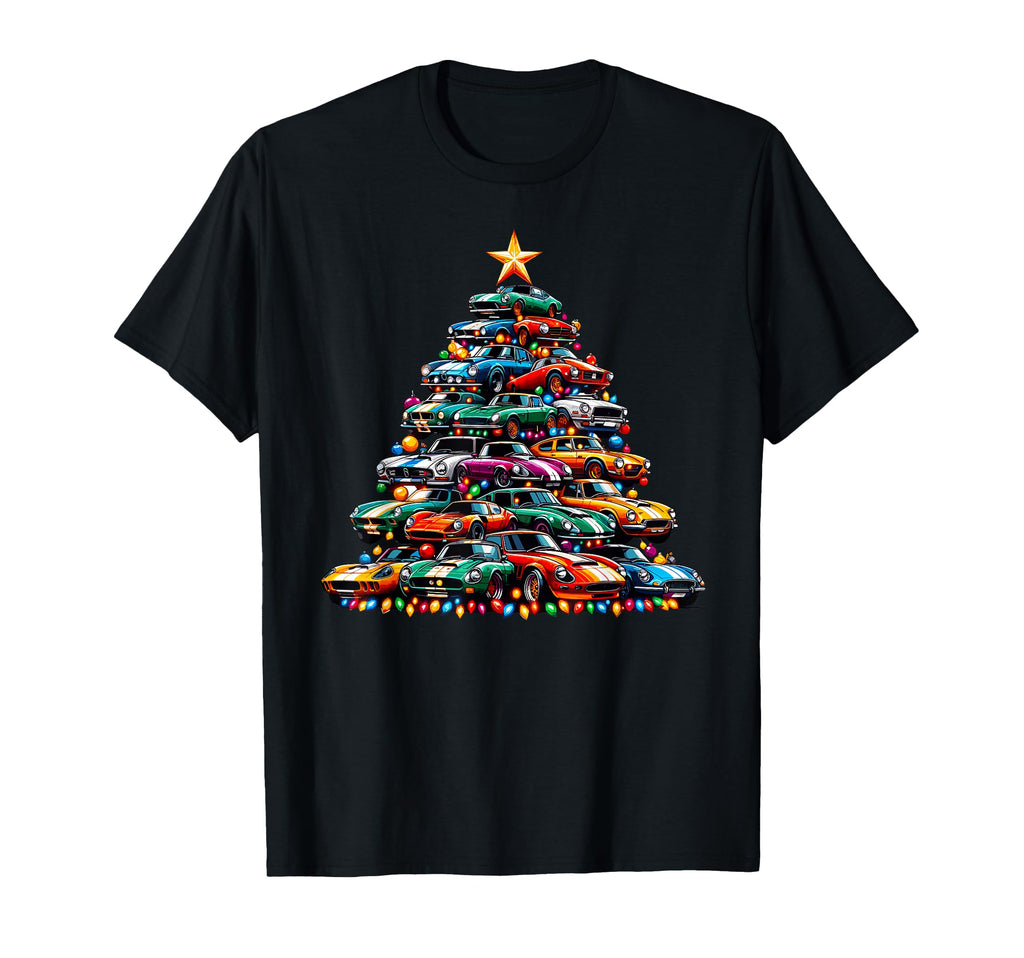 Car Tree Muscle Cars T-Shirt - Aesthetic Graphic for Adults - T-Shirt, Sweatshirt, Hoodie