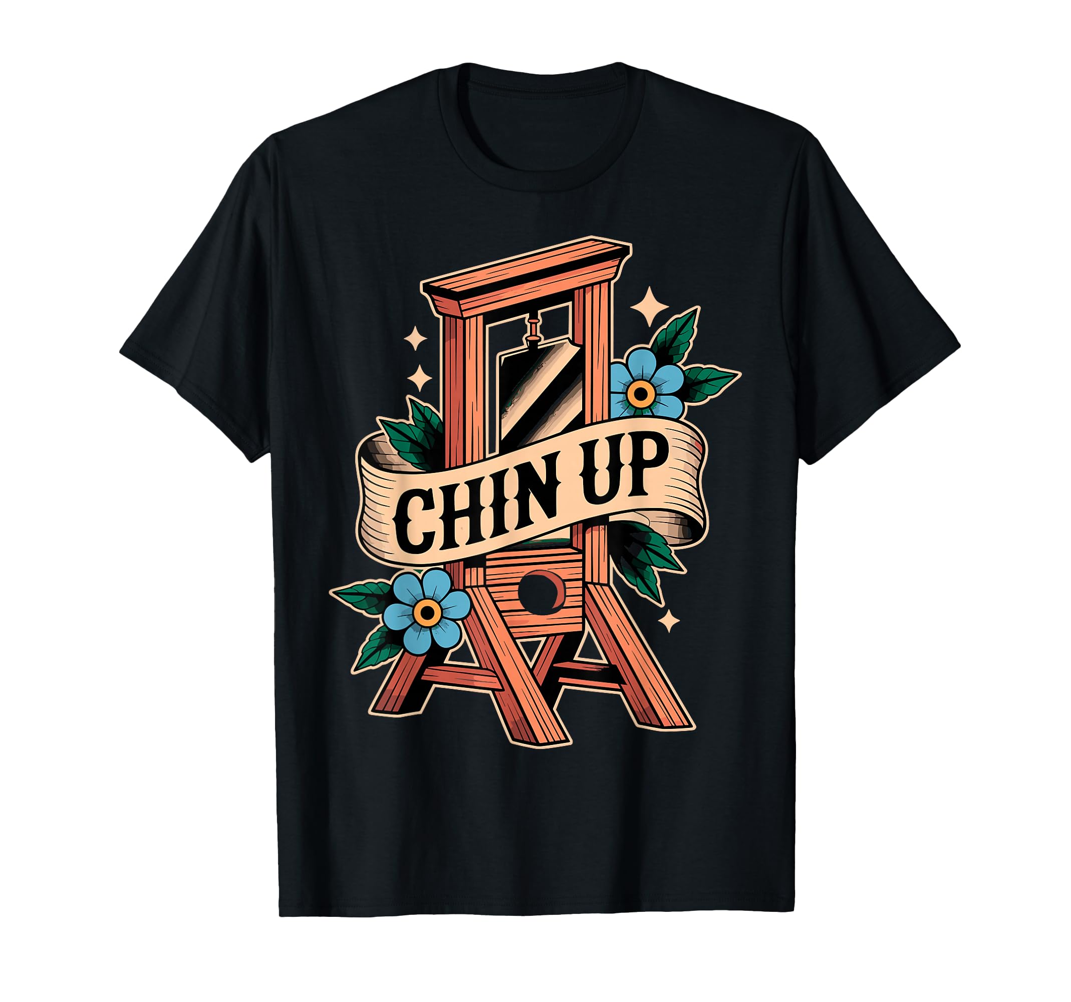 American Traditional Tattoo Chin Up T-Shirt - Streetwear Style Men Women - T-Shirt, Sweatshirt, Hoodie