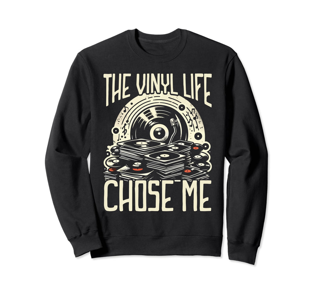 Vinyl Collecting Record Sweatshirt - Casual Everyday Wear for Adults - T-Shirt, Sweatshirt, Hoodie