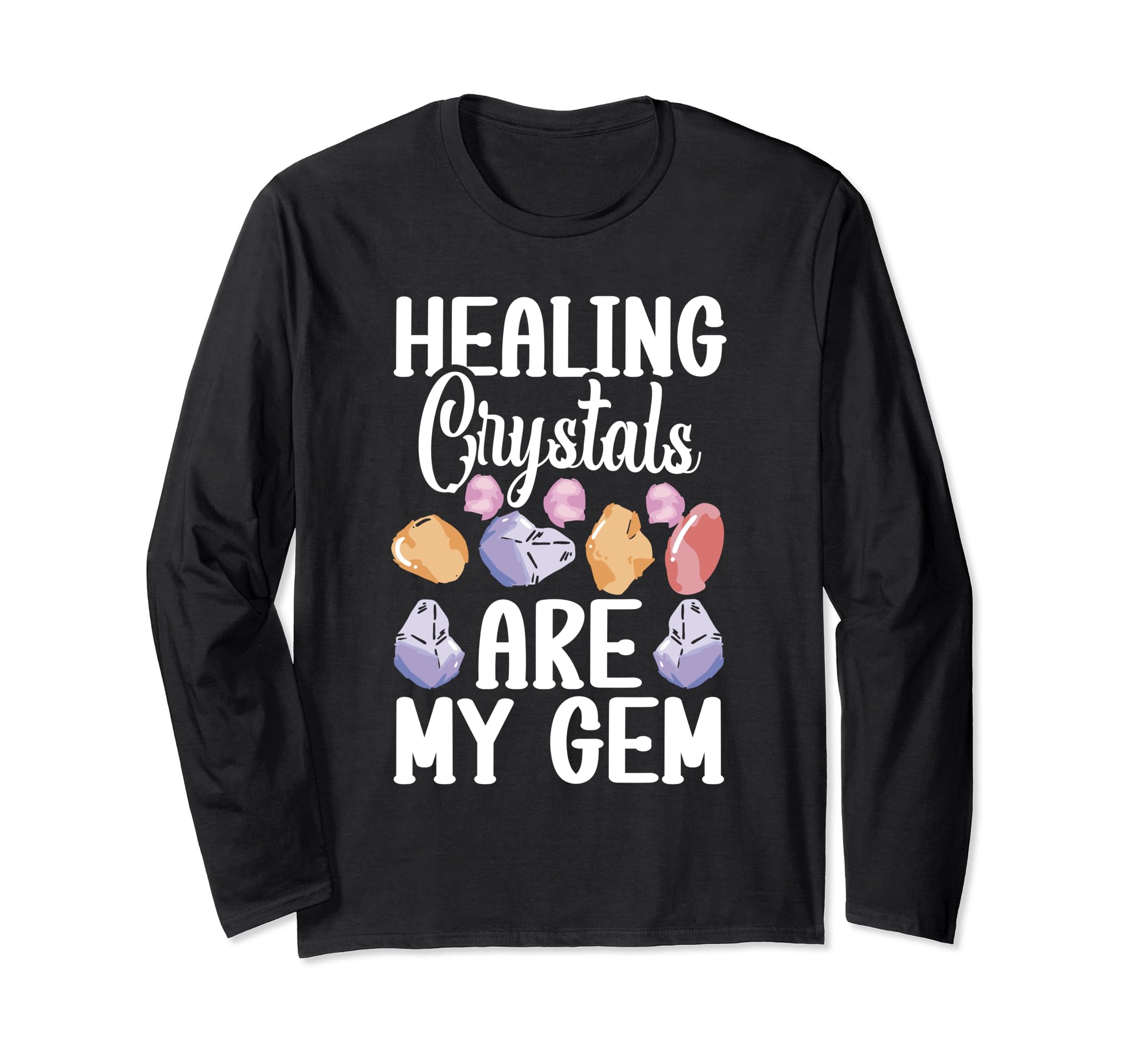 Crystal Healing Sage Crystal Reiki T-Shirt - Minimalist Print for Adults - T-Shirt, Sweatshirt, Hoodie