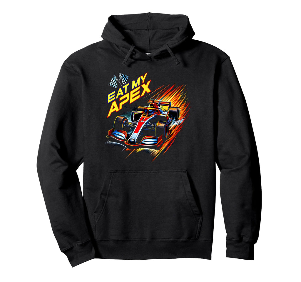 Eat My Apex Racing Open Wheel Car Track Hoodie - Graphic Print for Adults - T-Shirt, Sweatshirt, Hoodie