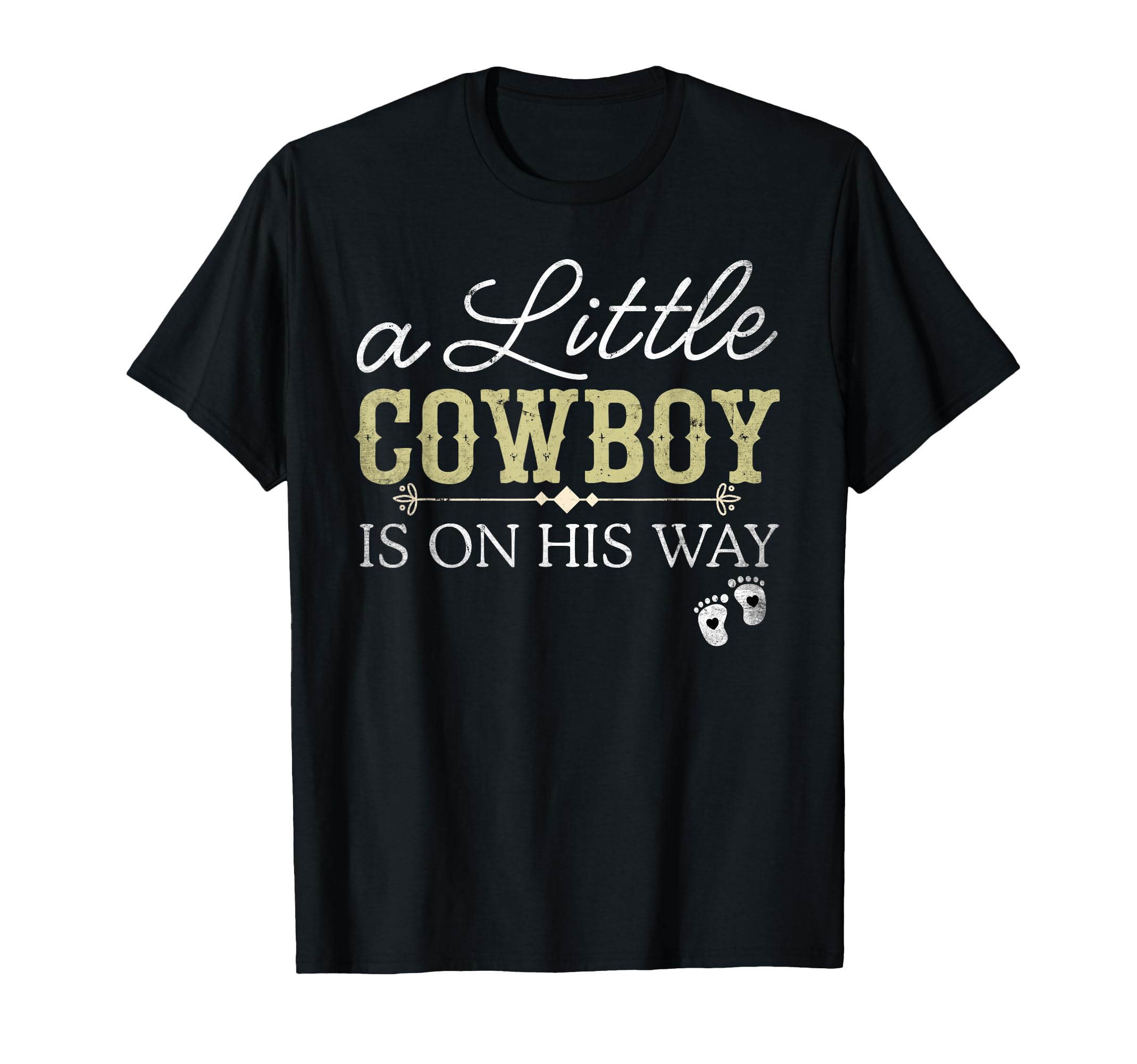 Little Cowboy Is His Way Pregnancy T-Shirt - Fun Novelty Design Men Women - T-Shirt, Sweatshirt, Hoodie