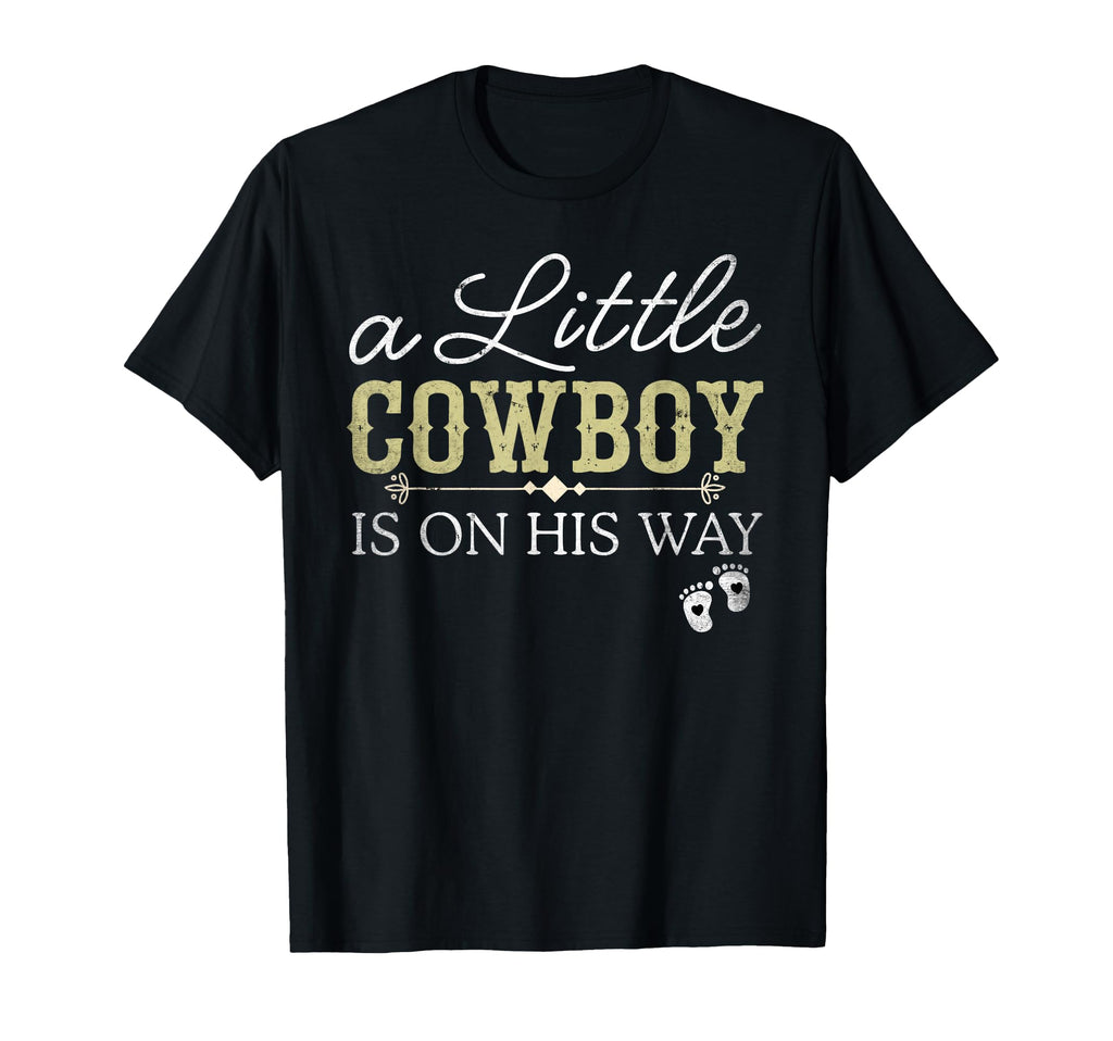 Little Cowboy Is His Way Pregnancy T-Shirt - Custom Art Print for Adults - T-Shirt, Sweatshirt, Hoodie