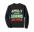 Funny Birthday Legends Are Born Sweatshirt - Novelty Apparel for Adults - T-Shirt, Sweatshirt, Hoodie