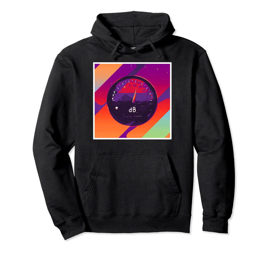 Aesthetic Decibel Meter Hoodie - Aesthetic Graphic Unisex - T-Shirt, Sweatshirt, Hoodie