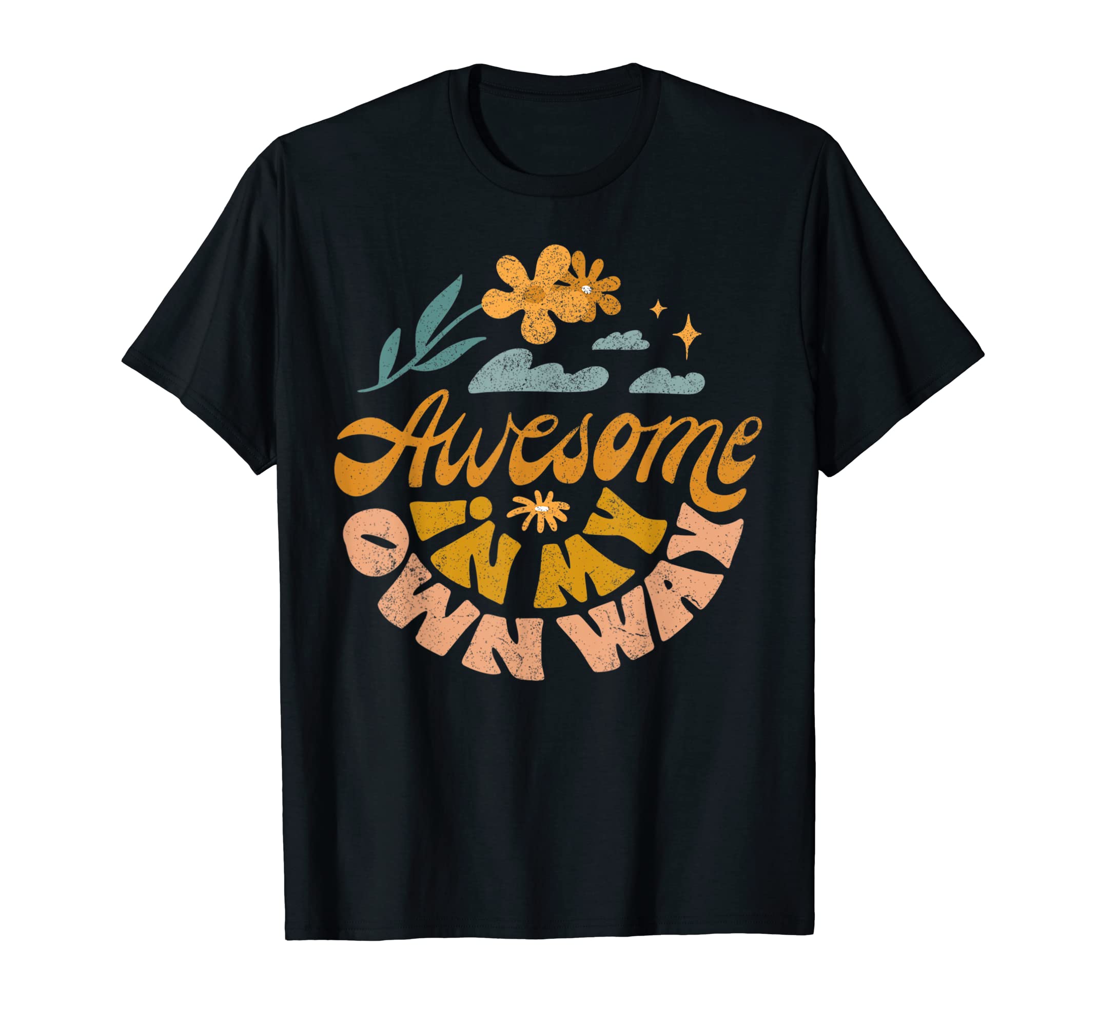 Awesome My Own Way Neurodiversity T-Shirt - Aesthetic Graphic Unisex - T-Shirt, Sweatshirt, Hoodie