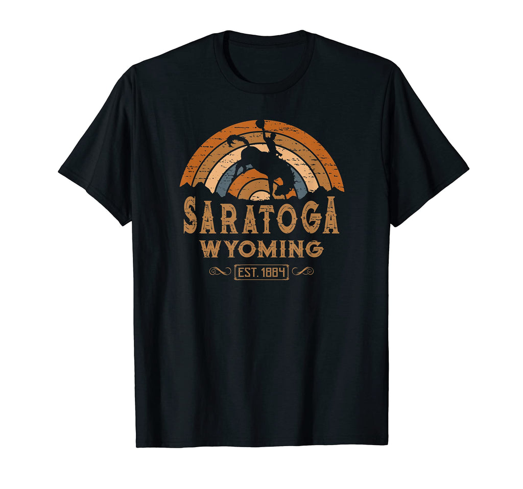 Saratoga Wyoming Wy Rodeo Cowboy T-Shirt - Casual Everyday Wear for Adults - T-Shirt, Sweatshirt, Hoodie