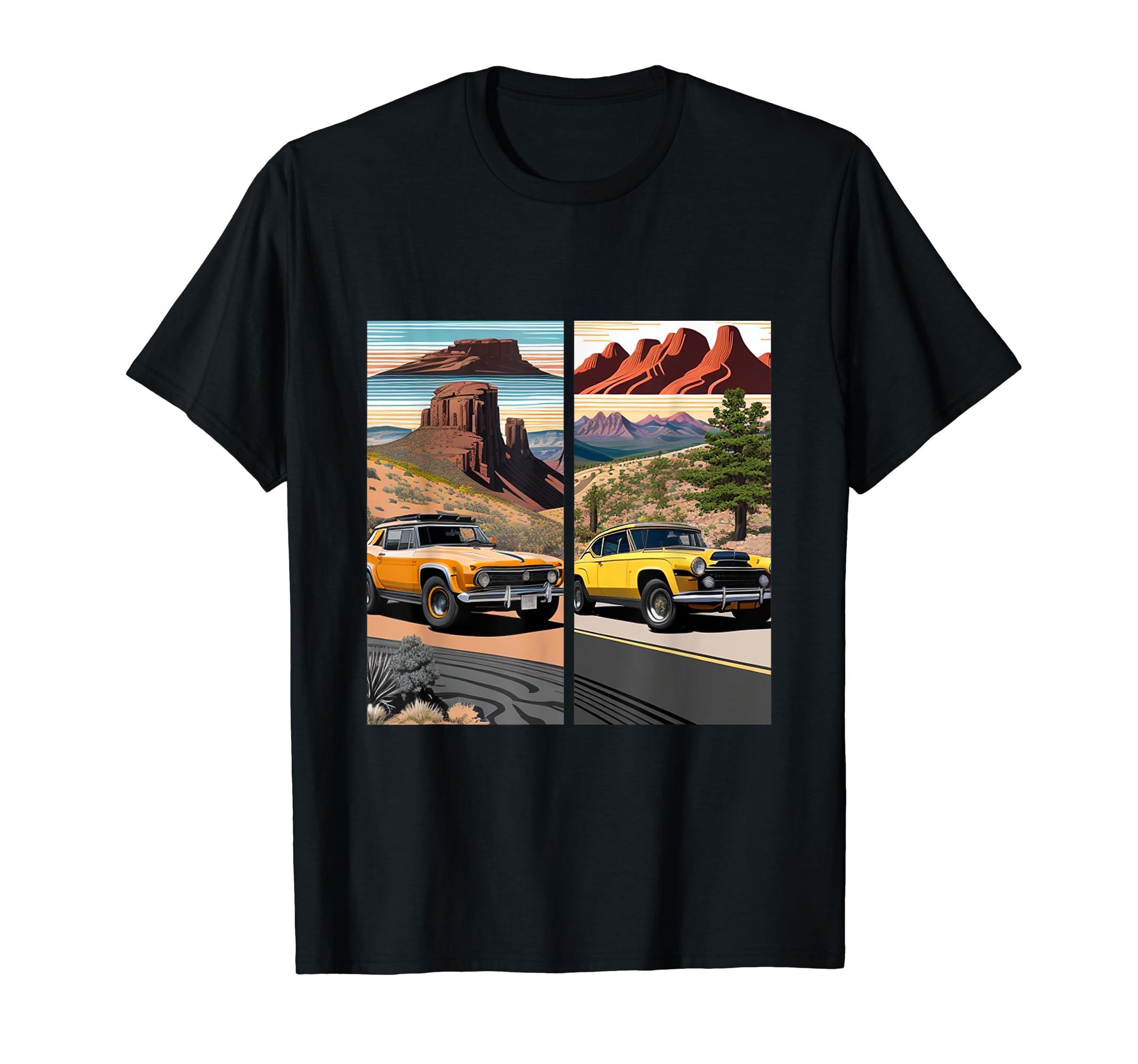 All American Auto Icons T-Shirt - Graphic Print for Adults - T-Shirt, Sweatshirt, Hoodie
