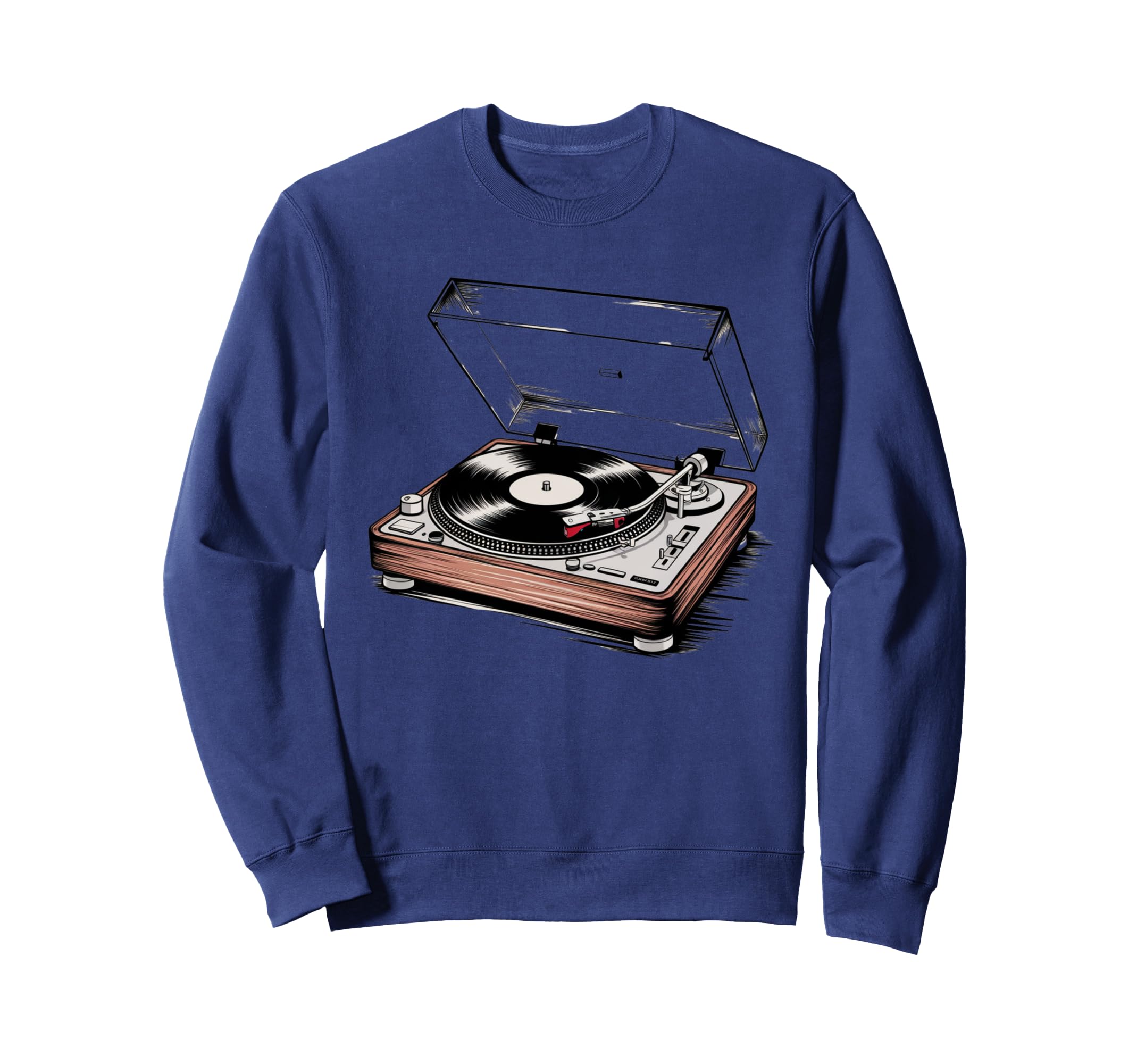 Audio Lp Vinyl Record Player Sweatshirt - Aesthetic Graphic Men Women - T-Shirt, Sweatshirt, Hoodie