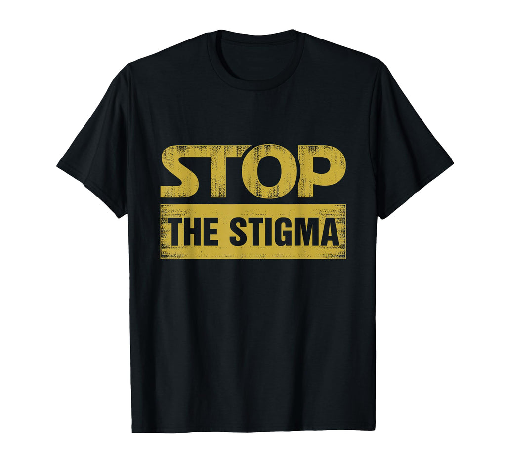 All Tees Stop Stigma Mental Health Sweatshirt - Unique Graphic Unisex - T-Shirt, Sweatshirt, Hoodie