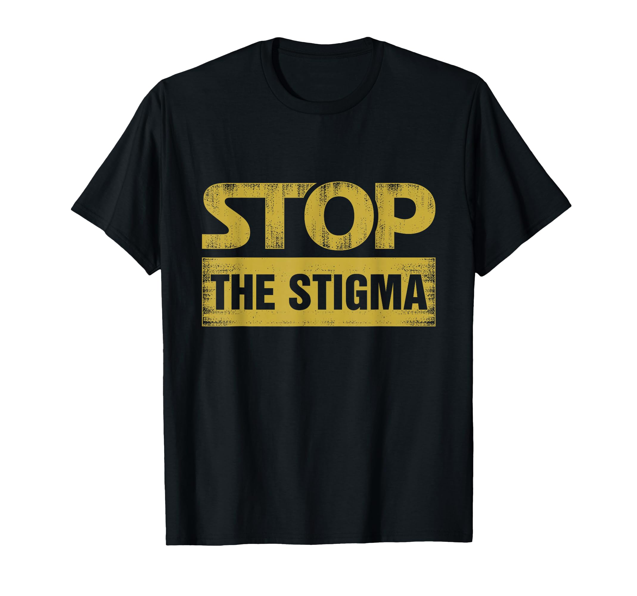 All Tees Stop Stigma Mental Health Sweatshirt - Unique Graphic Unisex - T-Shirt, Sweatshirt, Hoodie
