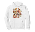 Boho Fall Pumpkins Daisies Bows Hoodie - Custom Art Print for Adults - T-Shirt, Sweatshirt, Hoodie