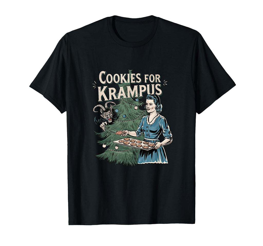 Old Cookies Krampus Art T-Shirt - Minimalist Print for Adults - T-Shirt, Sweatshirt, Hoodie