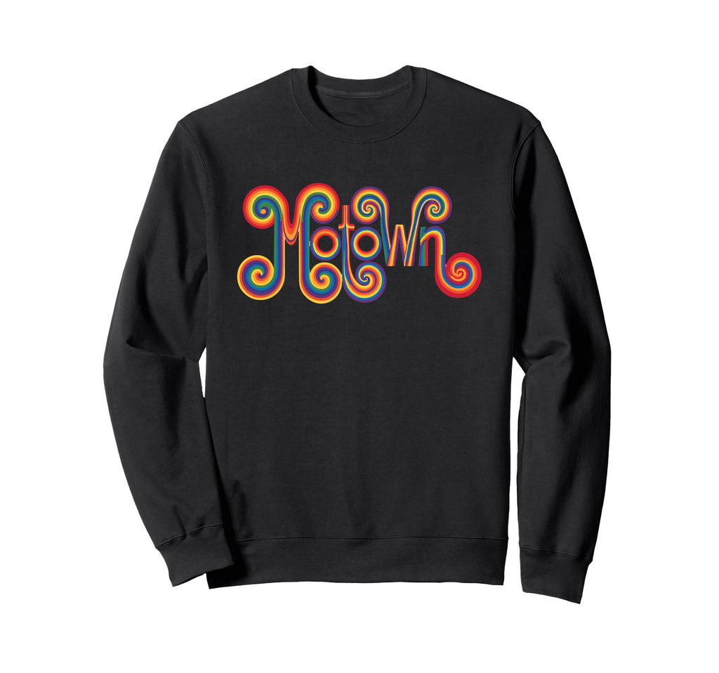 Motown Kitschy Rainbow Detroit 60S 70S Sweatshirt - Graphic Print Unisex - T-Shirt, Sweatshirt, Hoodie