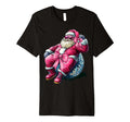 Coquette Bow Santa Santa Claus Disco Ball T-Shirt - Minimalist Print Unisex - T-Shirt, Sweatshirt, Hoodie
