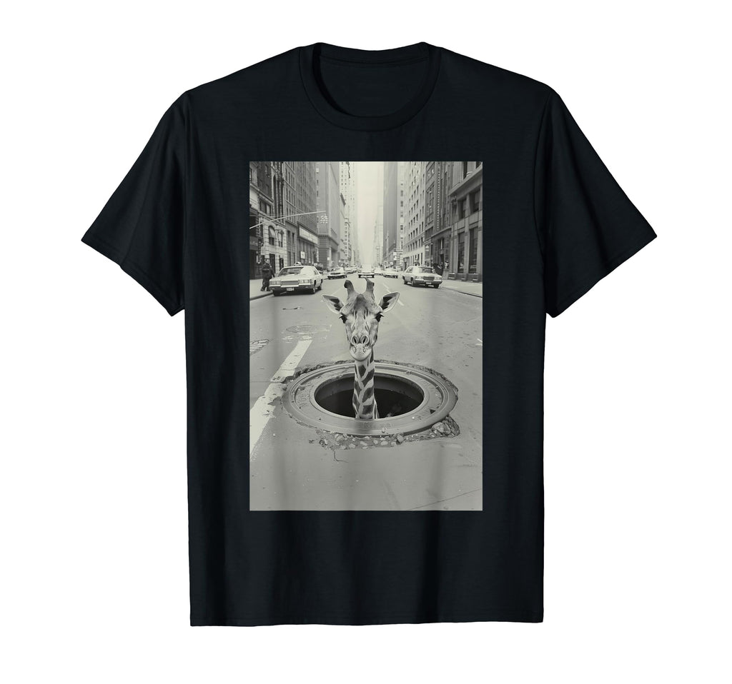 Funny Giraffe Lover New York City 70S T-Shirt - Trendy Graphic for Adults - T-Shirt, Sweatshirt, Hoodie