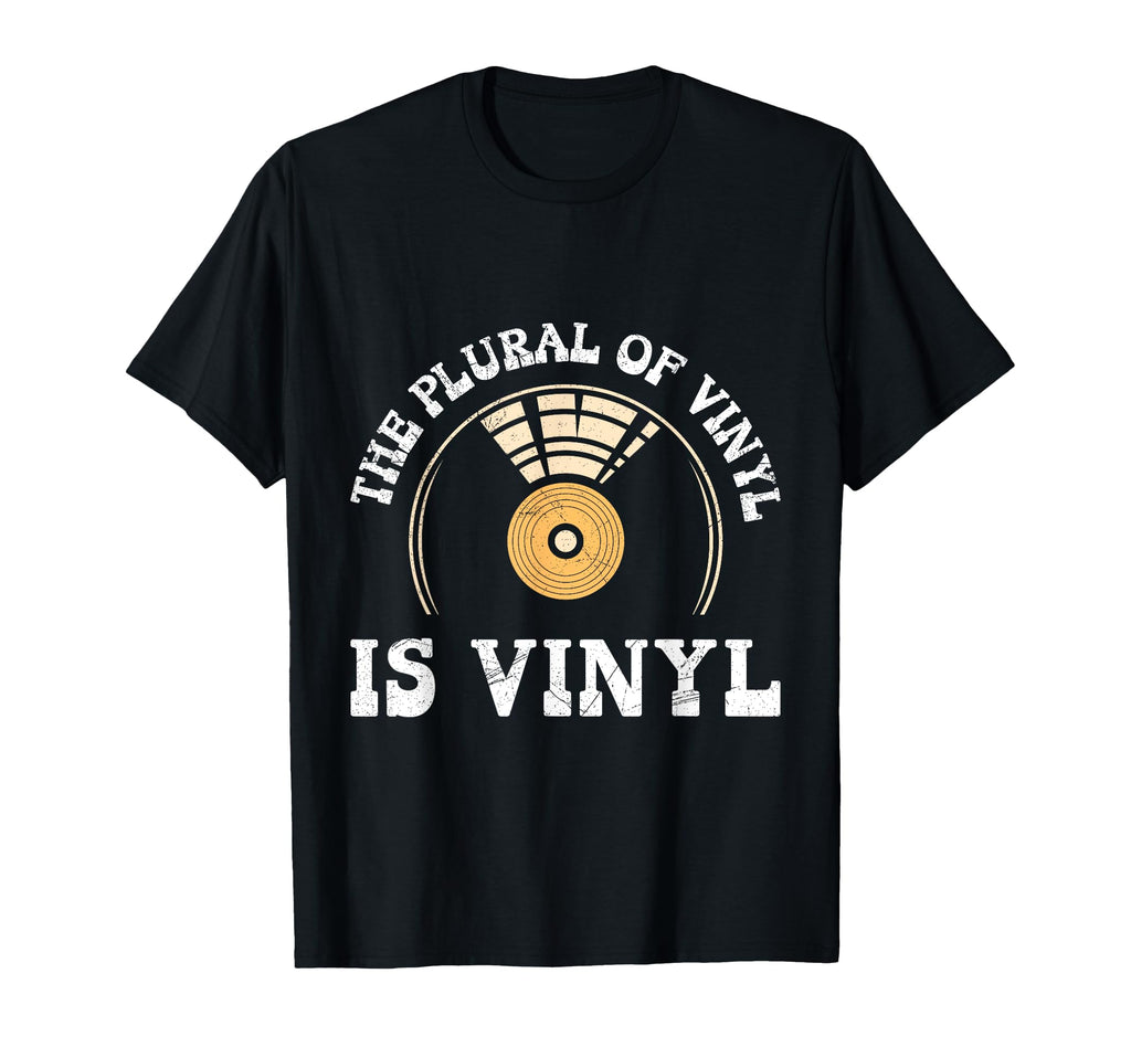 Records Plural Vinyl Is Vinyl Records T-Shirt - Minimalist Print Unisex - T-Shirt, Sweatshirt, Hoodie