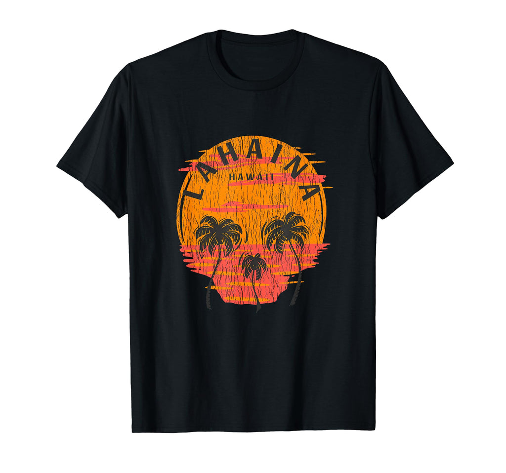 Lahaina Hawaii Palm Trees Sunset Skull T-Shirt - Streetwear Style Unisex - T-Shirt, Sweatshirt, Hoodie
