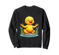 Meditation Duck Yoga Pose Sweatshirt - Custom Art Print for Adults - T-Shirt, Sweatshirt, Hoodie