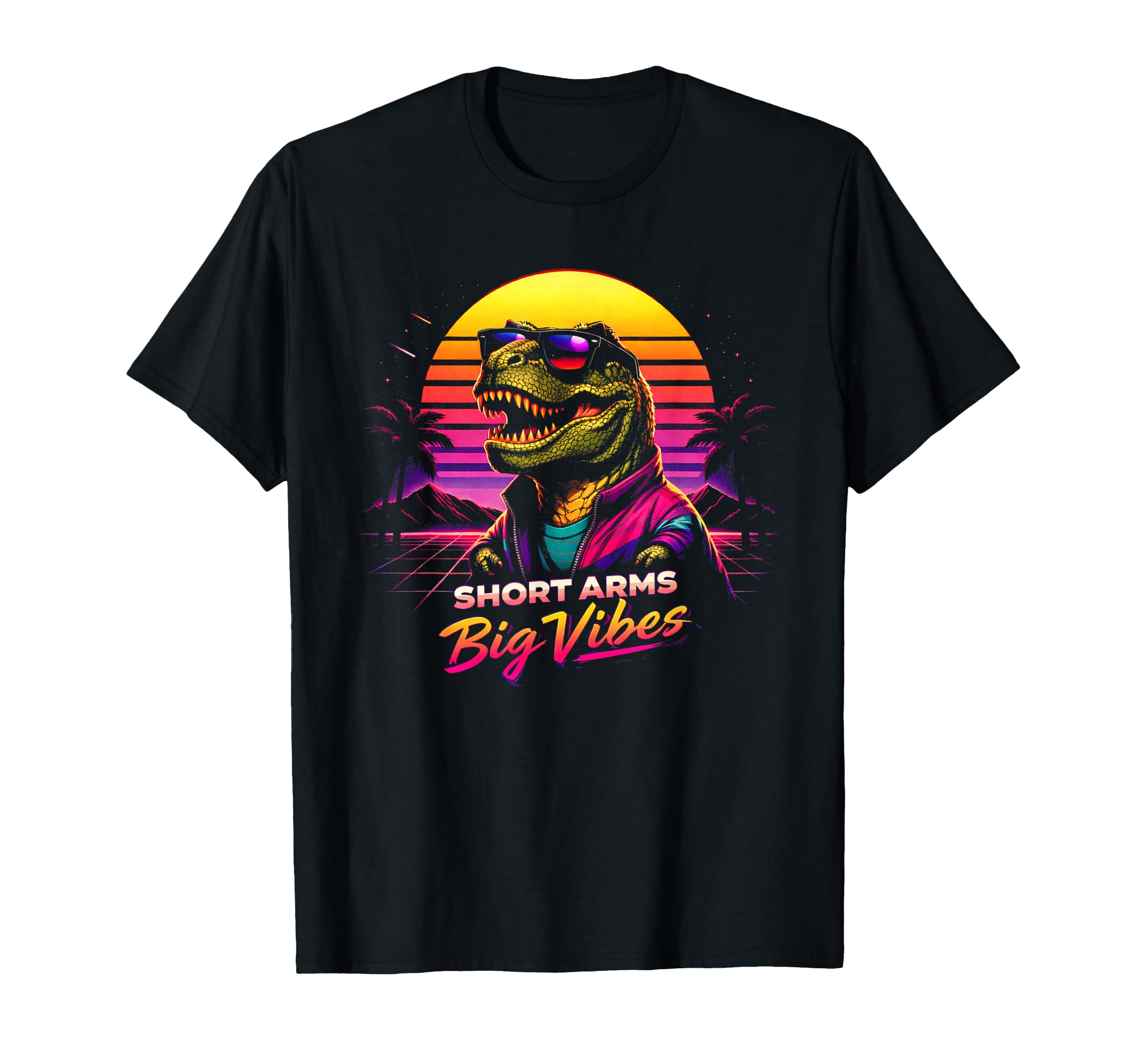 80S Synthwave T Rex Funny Tyrannosaurus T-Shirt - Unique Graphic Men Women - T-Shirt, Sweatshirt, Hoodie