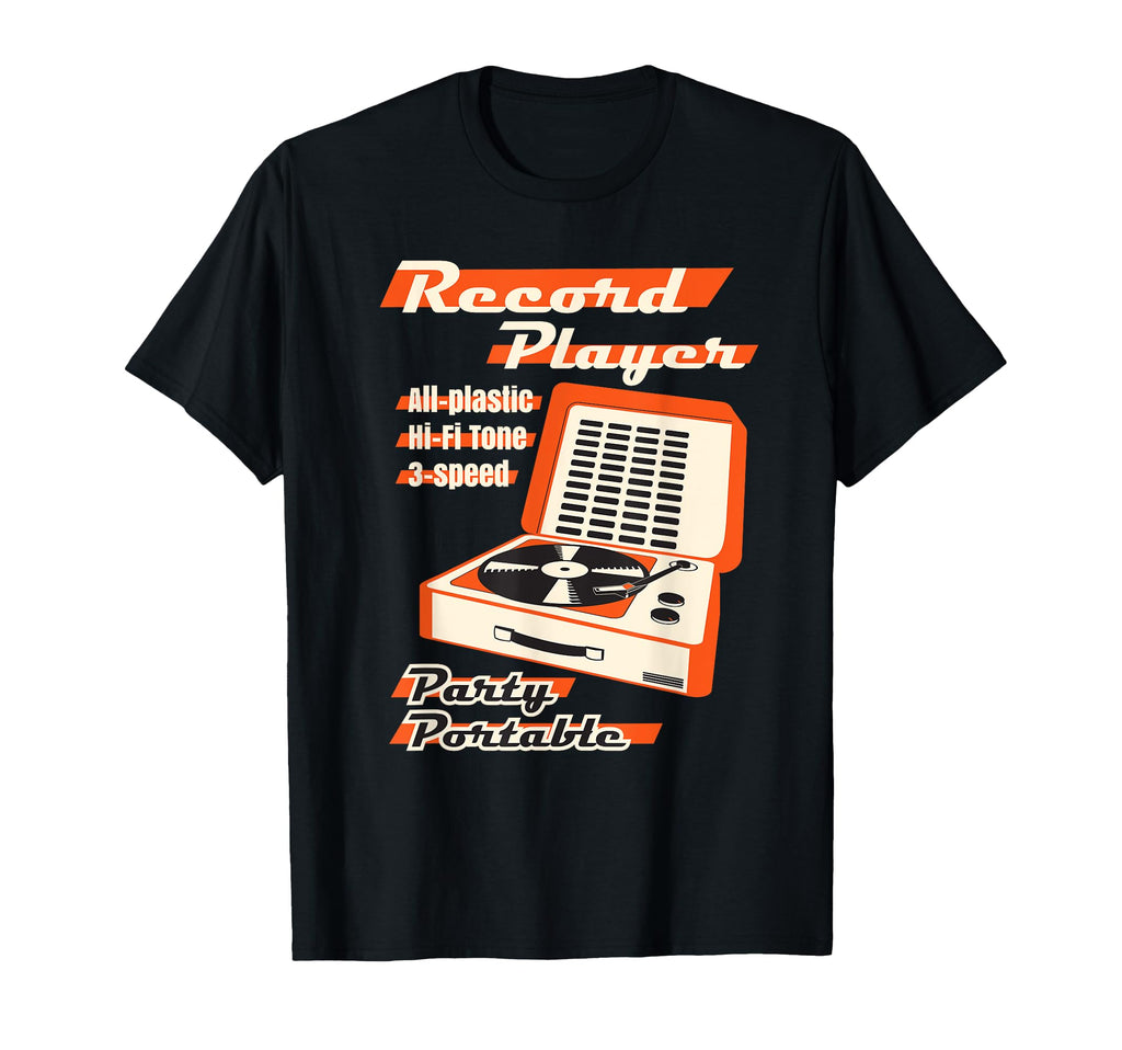 Lp Vinyl Record Player T-Shirt - Minimalist Print Unisex - T-Shirt, Sweatshirt, Hoodie