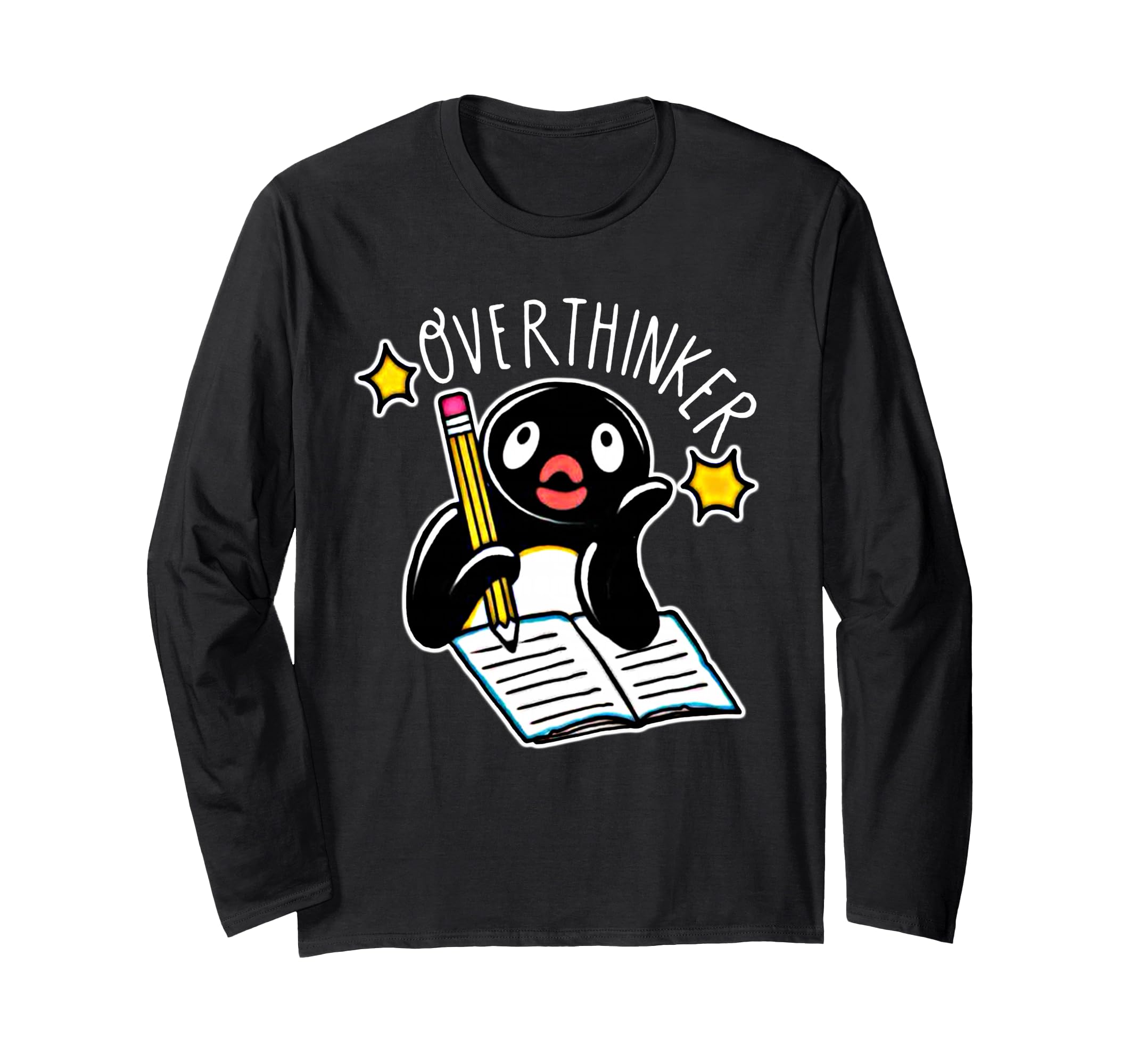 Penguin Overthinker T-Shirt - Aesthetic Graphic Men Women - T-Shirt, Sweatshirt, Hoodie