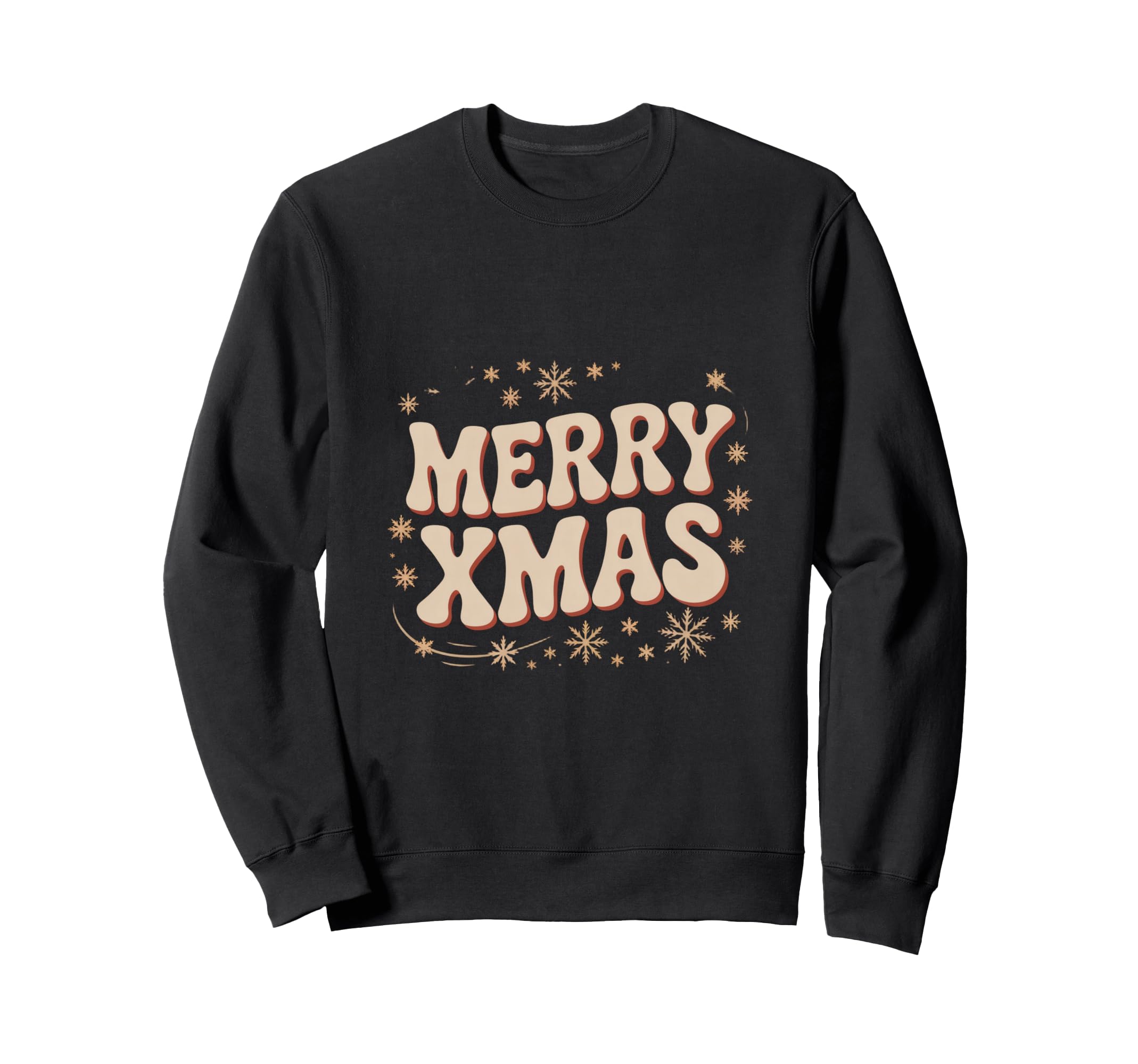 Merry Groovy Typography Sweatshirt - Casual Everyday Wear Men Women - T-Shirt, Sweatshirt, Hoodie