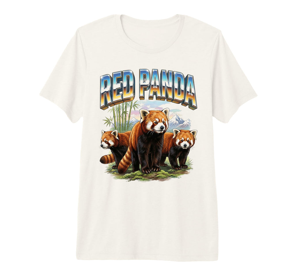 Red Panda 70S 90S Red Panda T-Shirt - Casual Everyday Wear for Adults - T-Shirt, Sweatshirt, Hoodie